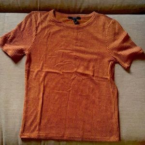 Women’s large shirt sleeve ribbed top